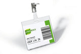 Durable Portanombres Con Clip Para Identificación 60x90mm Plástico Transparente -25u-