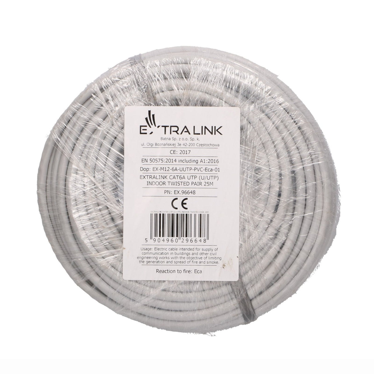 Extralink Ex.96648 Cat6a U Utp Indoor Network Cable 25m