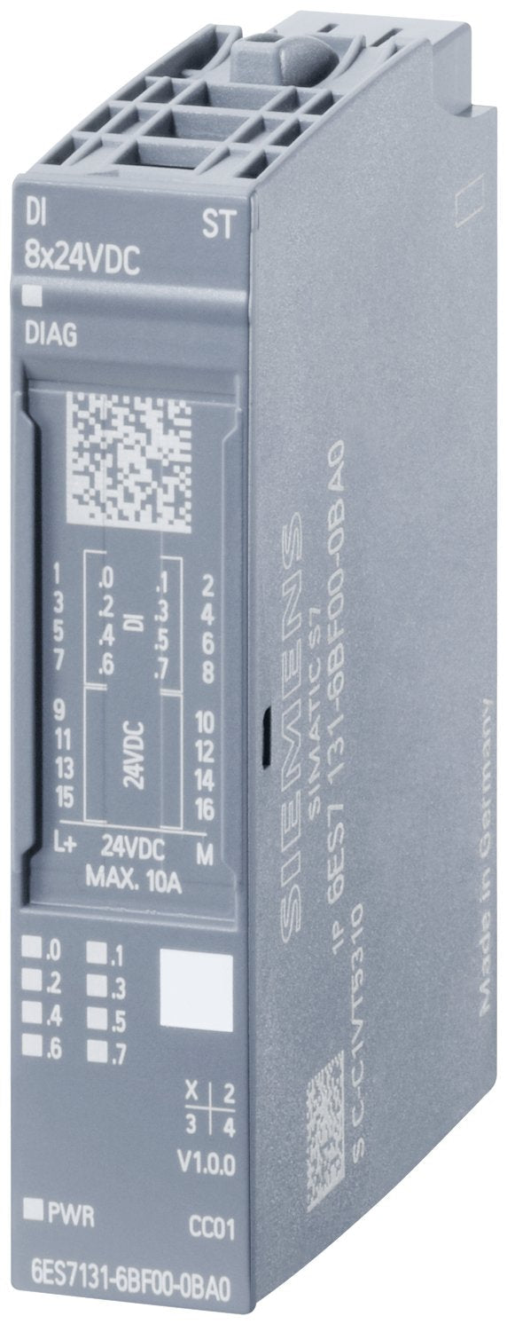 Siem Simatic Et 200sp, 6es71316bf000ca0 Digitales Módulo De Entrada, Di 8x 24vdc