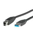 EAN 7611990188307 - ROLINE 11.02.8871 cable USB USB 3.2 Gen 1 (3.1 Gen 1) 3 m USB A USB B Negro imagen 1