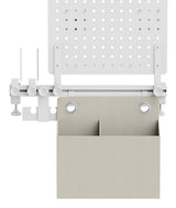 Pegboard Office Rail Storage System, Blanco
