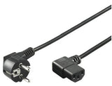 Cable Iec Goobay, Angulado Negro En Ambos Lados, 2 Metros