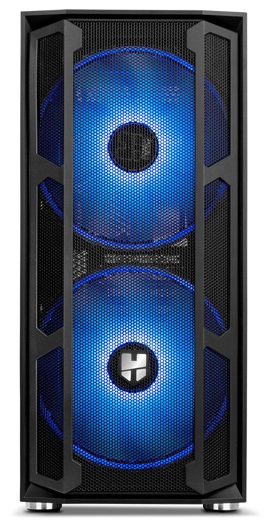 Caja Pc Nox Torre Atx Hummer Nova Argb 2xven 200mm Argb/Control Led/Lateralcristaltemplad Nxhummernova
