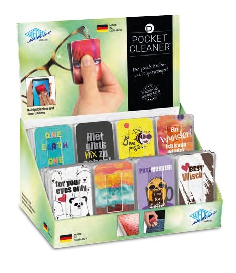 Wedo Pocket Cleaner 8 Motive Brille Und Smartphone 32m=1dis