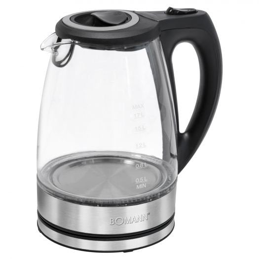 Hervidor De Agua Bomann Wks 6032 G Acero Inoxidable / Negro, 1,7 Litros
