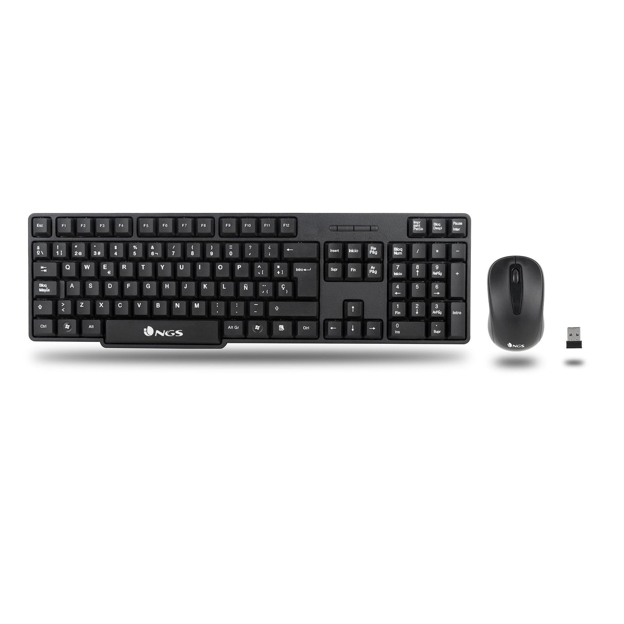 EAN 8435430619072 - NGS EUPHORIA KIT teclado Ratón incluido Universal RF inalámbrico QWERTY Inglés Negro imagen 2