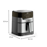 Freidora De Aire  Moulinex Ez505d 1550w 4.2l Plata