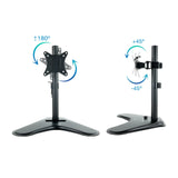 Tooq Soporte De Mesa Para Monitor De 17"-32" - Giratorio E Inclinable - Gestion De Cables - Peso Max 9kg - Vesa