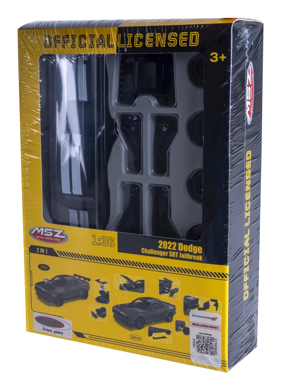Jamara Dodge Challenger Srt Jailbreak 2in1 1:36 Negro 3+