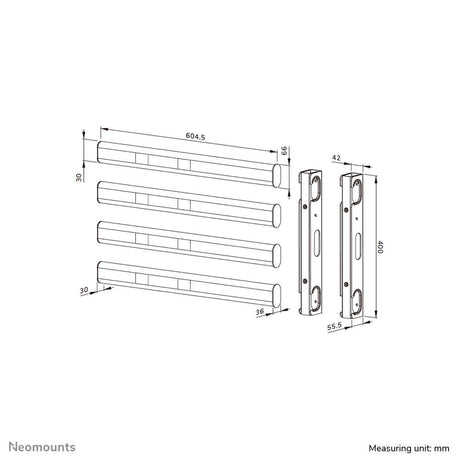EAN 8721246340256 - Neomounts AFL55-975BL accesorio para soporte de televisor imagen 11