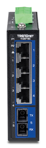 Trendnet 5-Port Hardened Indumrial Gigabit Din-Rail Switch