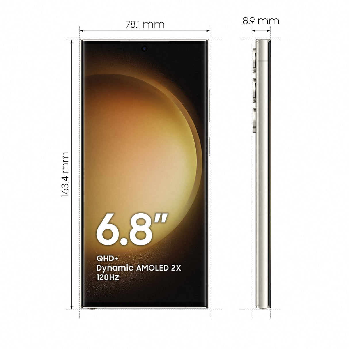 EAN 8806094728972 - Samsung Galaxy S23 Ultra SM-S918B 17,3 cm (6.8") SIM doble Android 13 5G USB Tipo C 12 GB 512 GB 5000 mAh imagen 3