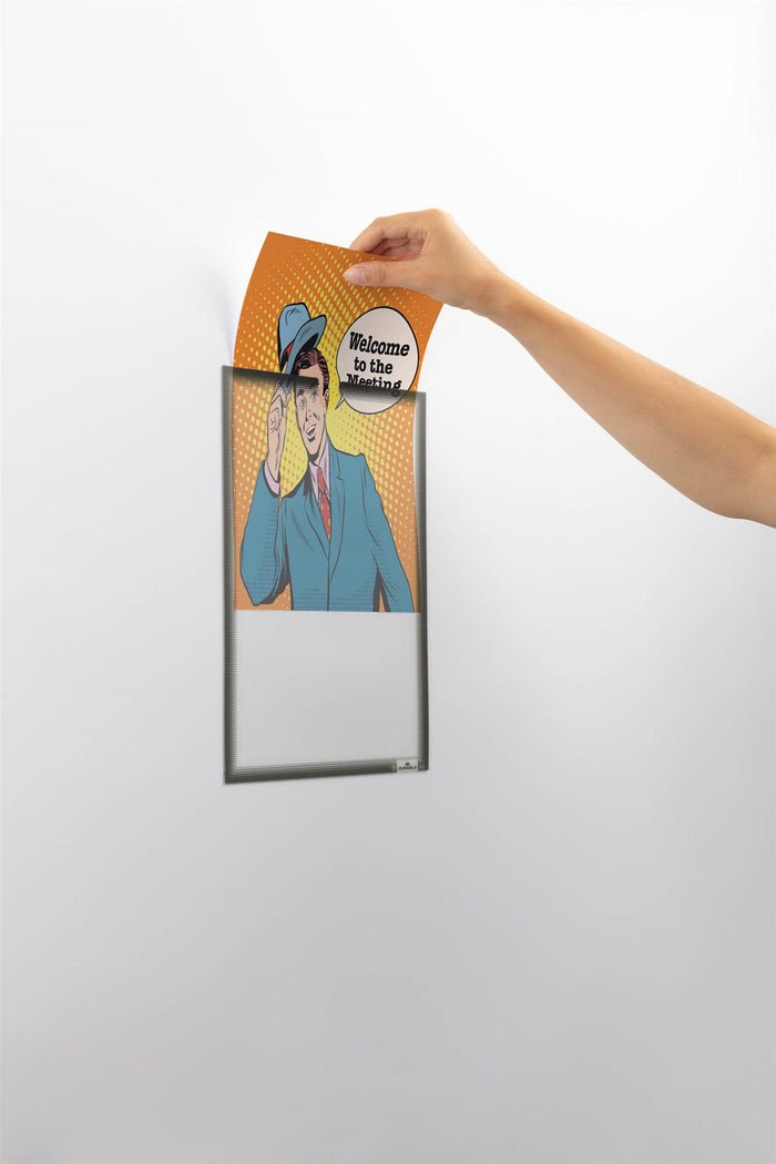 Durable Porta Documentos Autoadhesivo A4 5 Piezas Anthra Gris