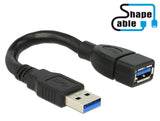 EAN 4043619837137 - DeLOCK 0.15m 2xUSB3.0-A cable USB USB 3.2 Gen 1 (3.1 Gen 1) 0,15 m USB A Negro imagen 3