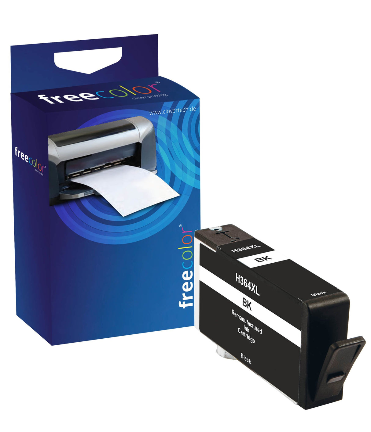 Freecolor Tinta Compatible Hp 364xl Negro Remanufactured