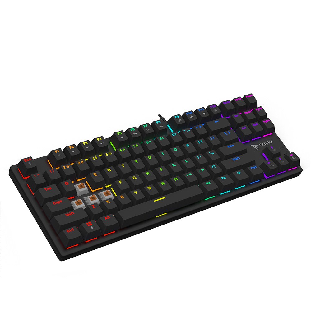 EAN 5901986048619 - Savio SAVGK-TEMPEST X2 BROWN teclado Universal USB QWERTY Negro imagen 4