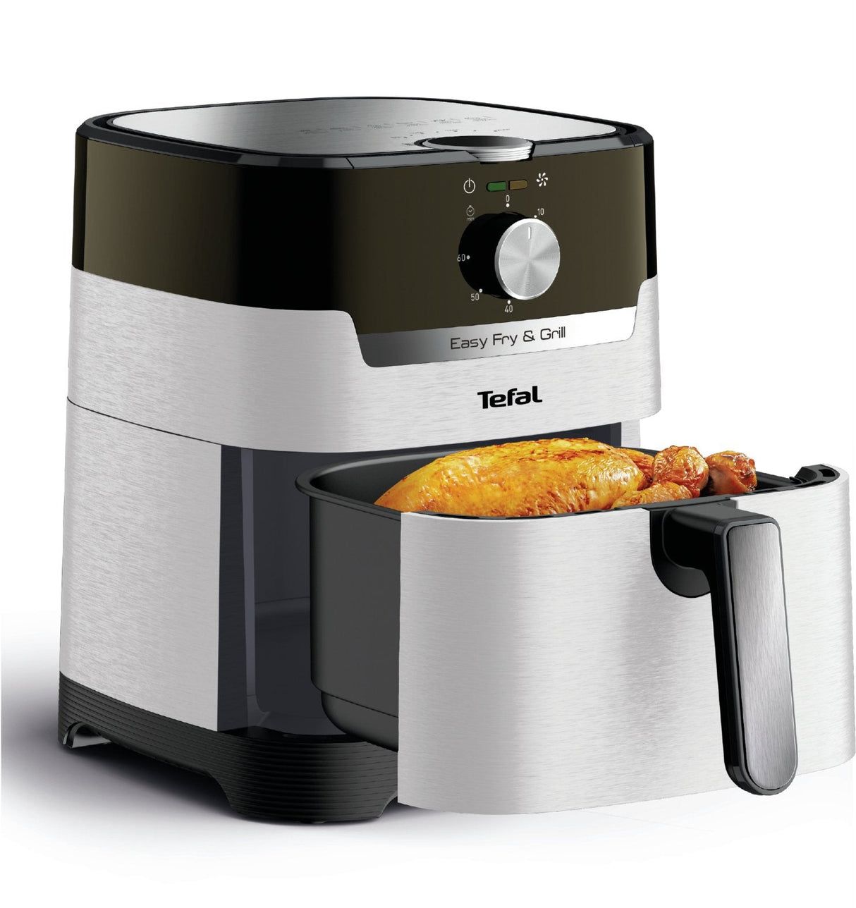 Freidora De Aire Tefal Easy Fry & Grill Classic Ey501a  Caliente Acero Inoxidable/Negro Ey501a