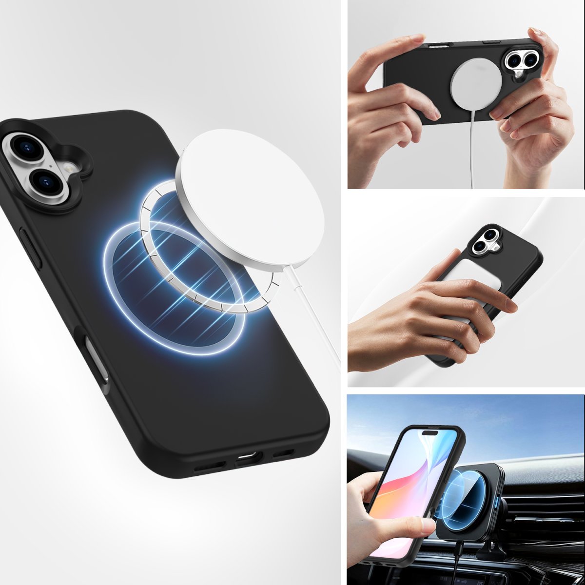 4smarts Funda De Silicona Cupertino Para Apple Iphone 16 Magsafe-Kompatibel