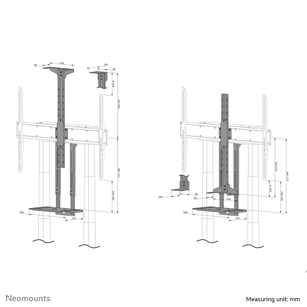 Neomounts By Newstar Kit De Barra De Vídeo Y Multimedia