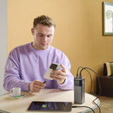 Hama High Power Bateria Externa Powerbank 24000mah - Potencia 200w - Usb-C - Usb-A - Power Delivery - Pantalla Tft -