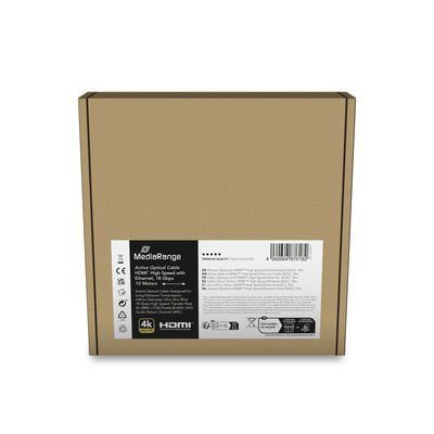 Cable  Mediarange Mrcs221 Hdmi 10 M Hdmi Tipo A (Estándar) Negro