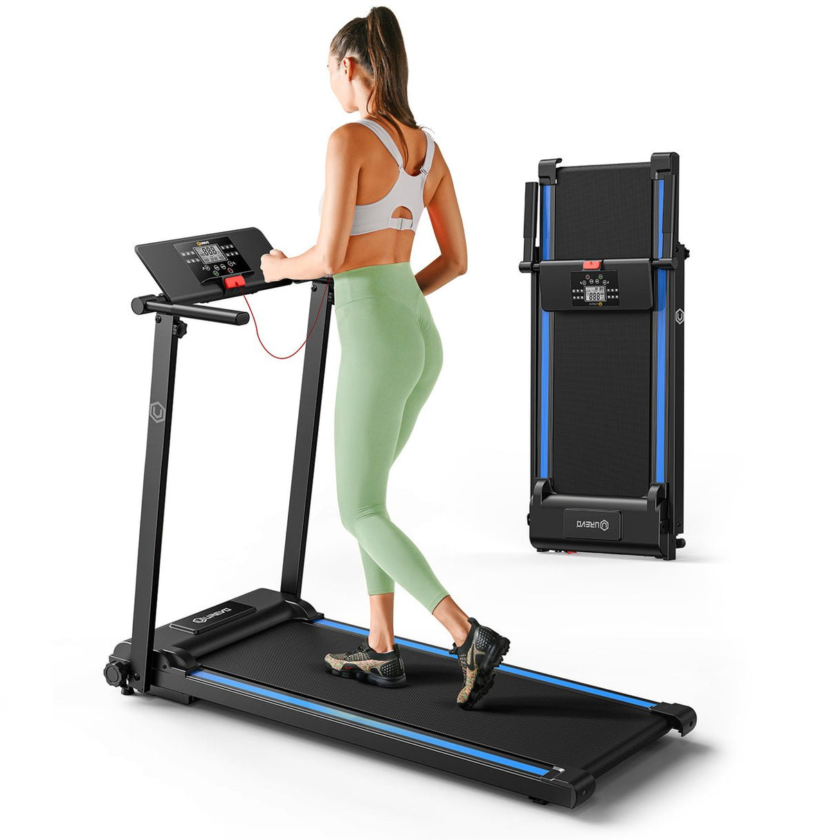 EAN 6975165000421 - Urevo Foldi Mini cinta de correr 400 x 1050 mm 10 kmh imagen 6