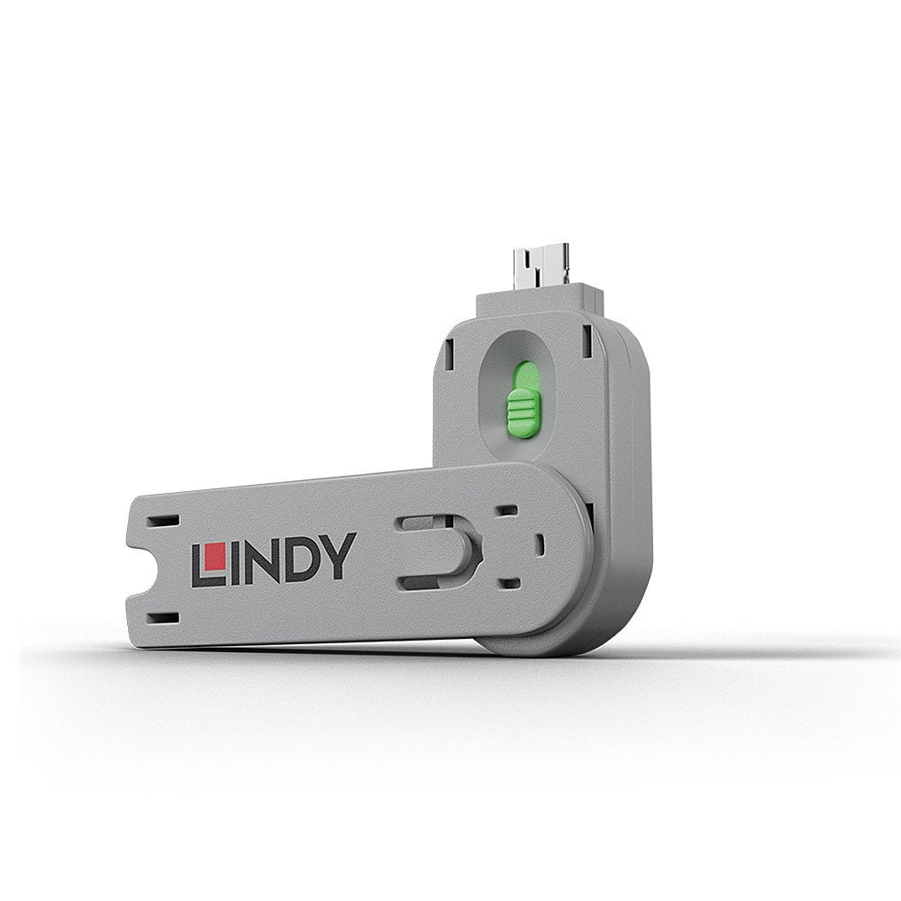 EAN 4002888406215 - Lindy 40621 bloqueador de puerto Llave de bloqueador de puerto USB tipo A Verde Acrilonitrilo butadieno e imagen 1