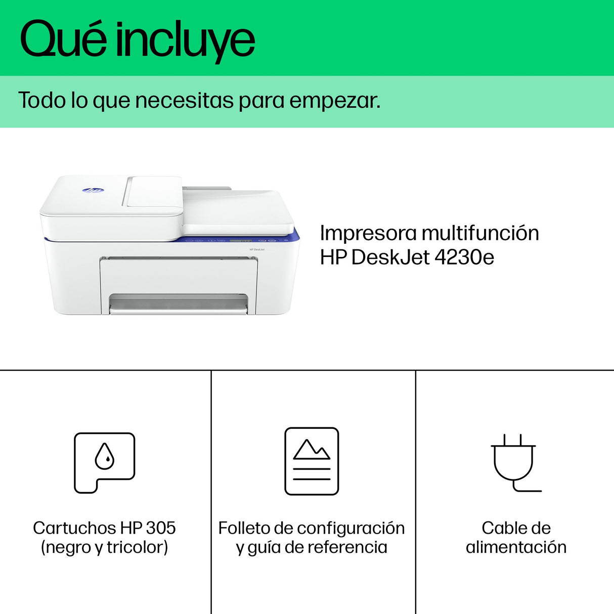 EAN 0196337820845 - HP DeskJet 4230e All-in-One Printer Inyección de tinta térmica A4 4800 x 1200 DPI 8,5 ppm Wifi imagen 6