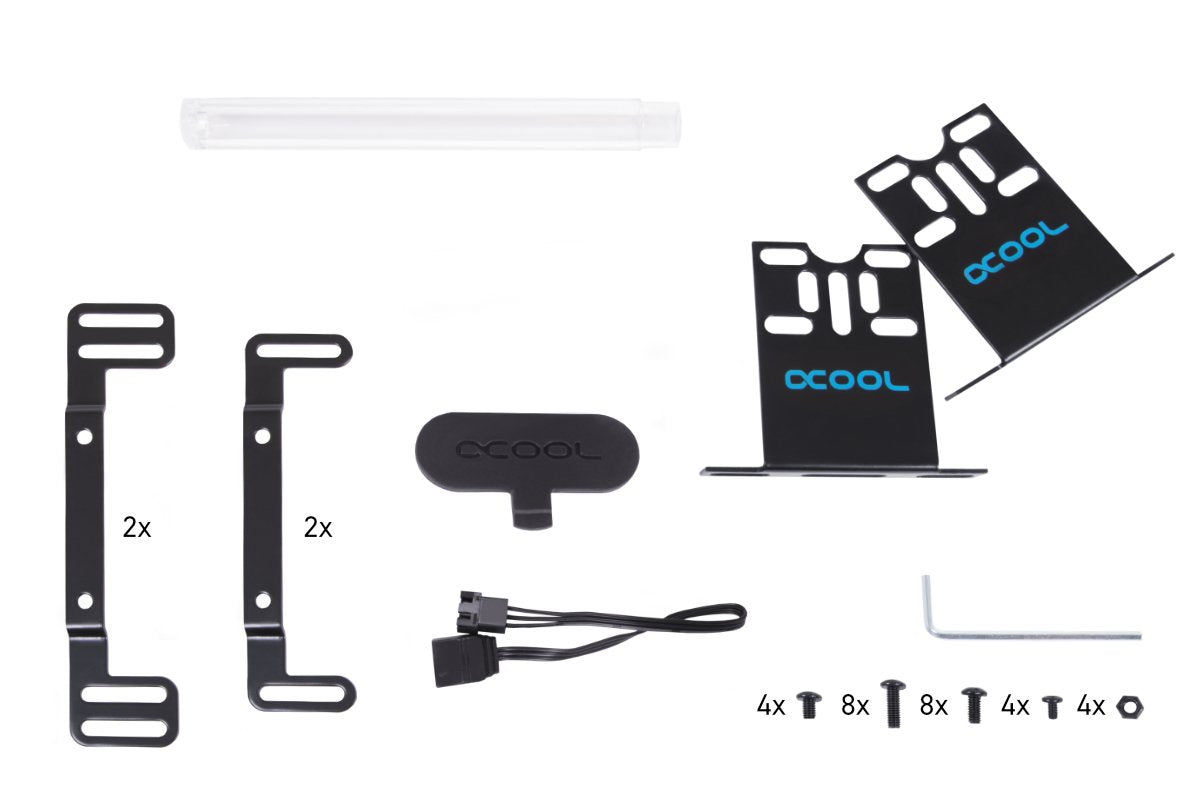 Alphacool Core 200 Aurora Depósito Acetal/Acrílico Con Bomba Vpp Apex Negro, Depósito De Expansión Con Bomba 15381