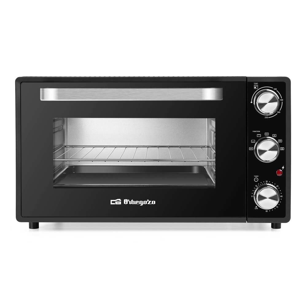 Orbegozo Hot 386 Horno Electrico Con Conveccion - Potencia 2000w - Capacidad 38l - Sistema De Calor Superior E Inferior