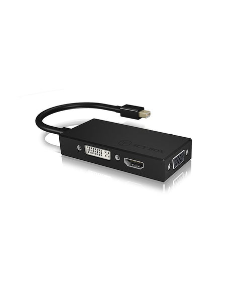 EAN 4250078165651 - ICY BOX IB-AC1032 Mini DisplayPort DVI-D + VGA (D-Sub) + HDMI Negro imagen 10
