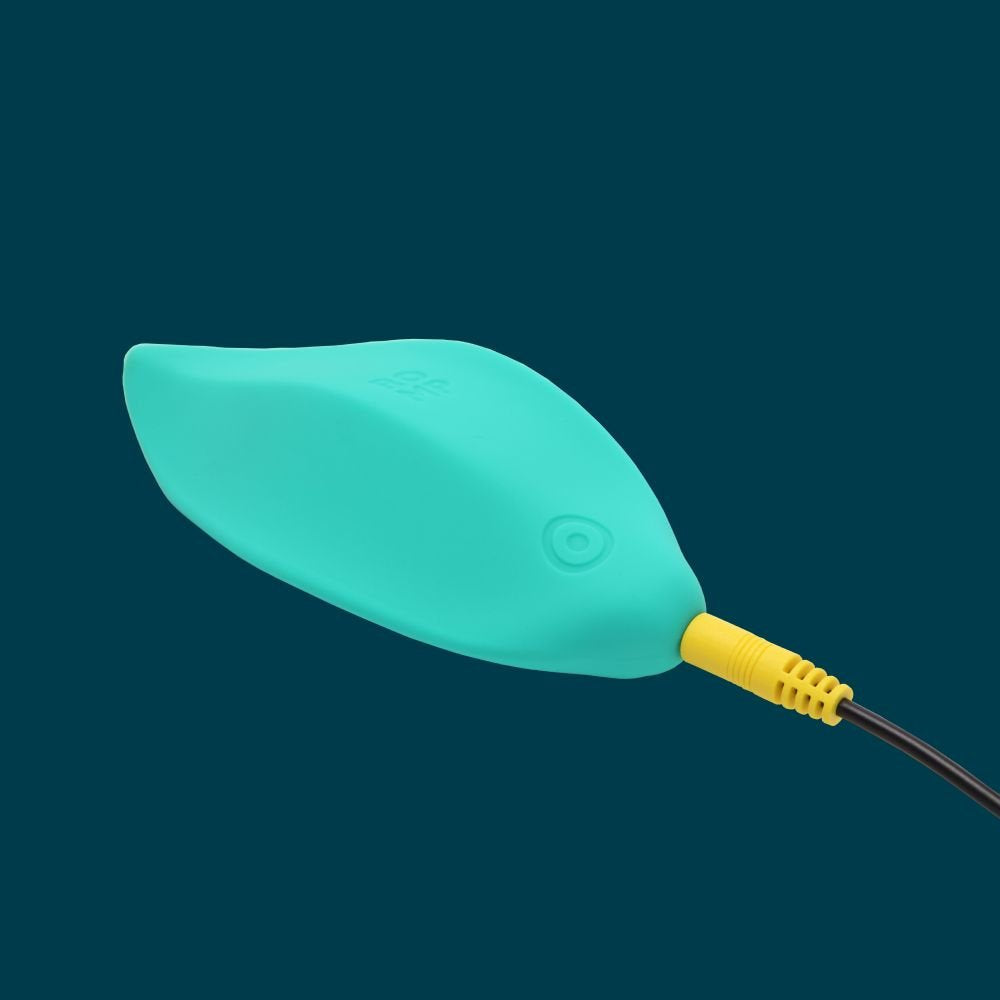 Romp - Wave Vibrador Estimulador De Clítoris Forma Ergonómica Verde Agua