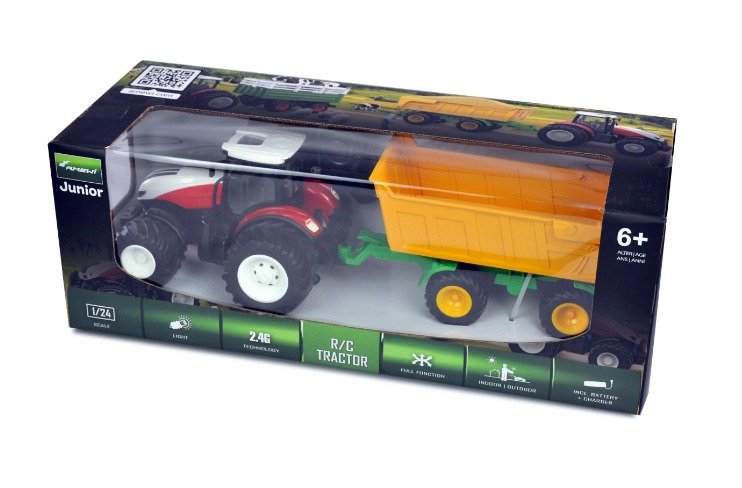 Amewi Rc Traktor Con Kipphänger Liion 500mah Blanco 6+