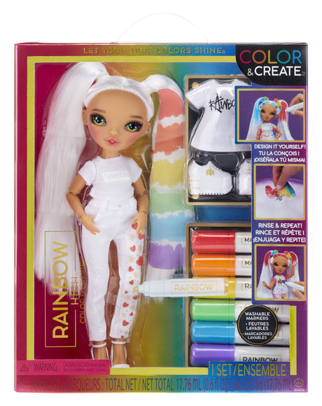 EAN 35051500407 - Rainbow High Color & Create Fashion Doll- Character 3 (green eyes) imagen 7