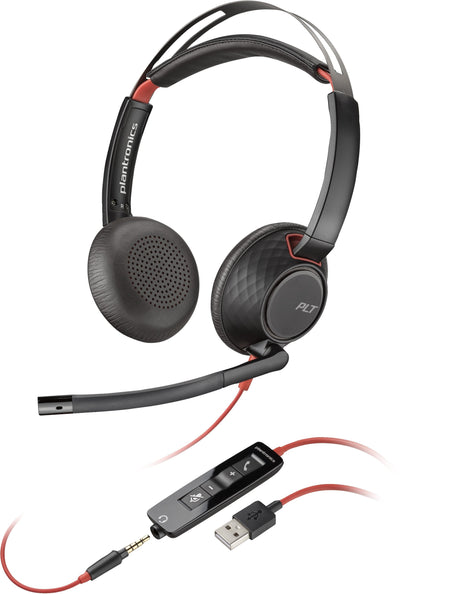EAN 0017229173354 - Poly Blackwire 5220 Stereo USB-A Headset Alámbrico Diadema Oficina/Centro de llamadas Negro imagen 4