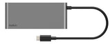 Belkin Inc024hqsgy Hub De Interfaz Usb Tipo C 10000 Mbit/S Gris