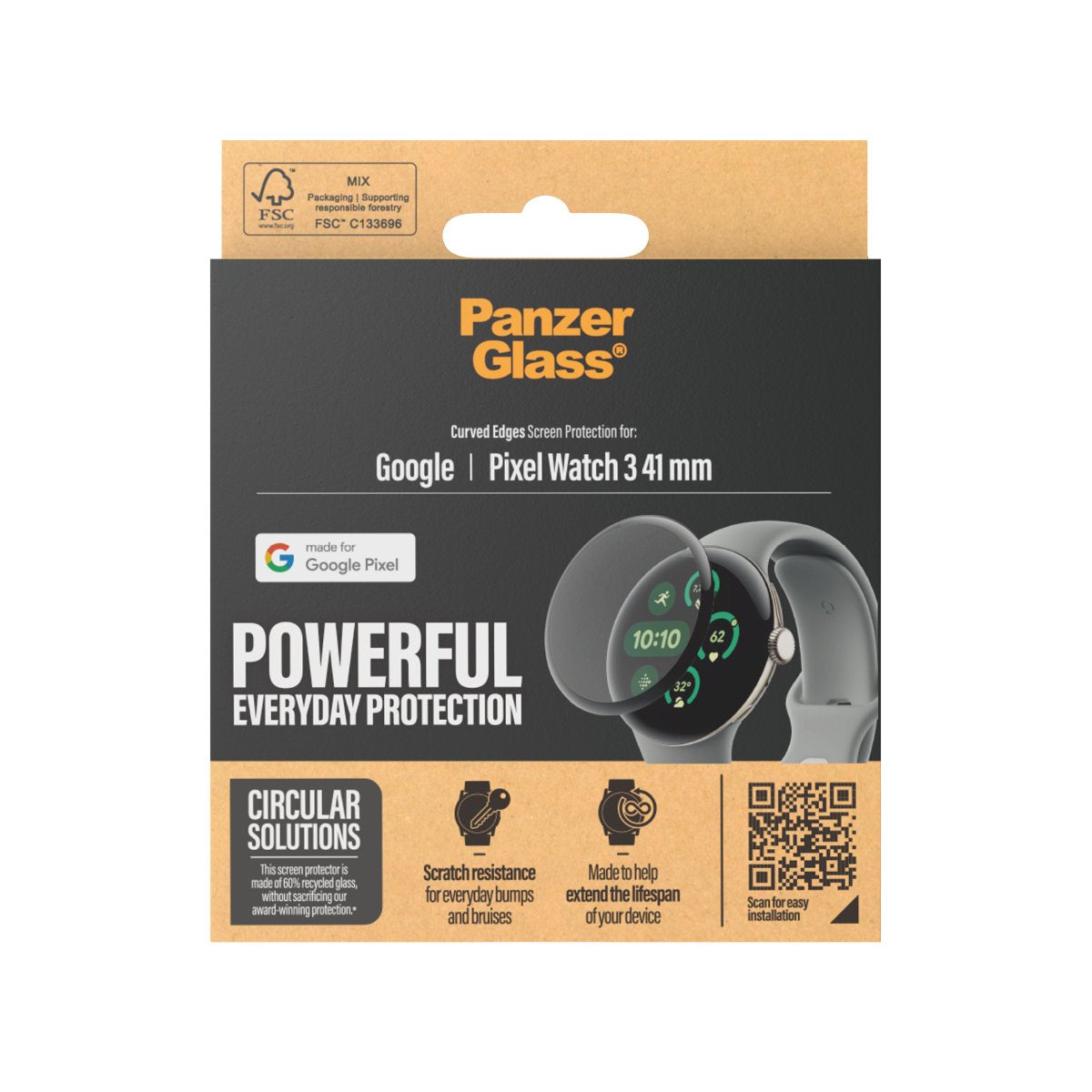 EAN 5711724037061 - PanzerGlass ® Screen Protector Google Pixel Watch 3 (41mm) | Ultra-Wide Fit Protector de pantalla 1 pieza imagen 3