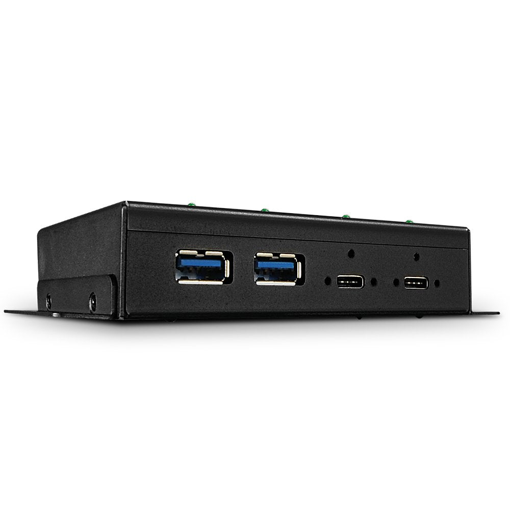 Lindy 43094 Hub De Interfaz Usb 3.2 Gen 2 (3.1 Gen 2) Type-C 10000 Mbit/S Negro