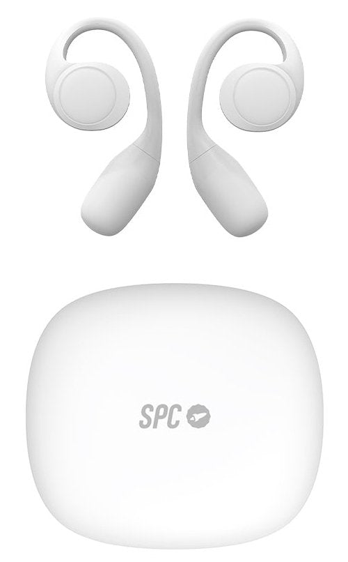 Auriculares Deportivos Bluetooth Spc Ether 2 Sense Con Estuche De Carga Autonomía 8h Blancos