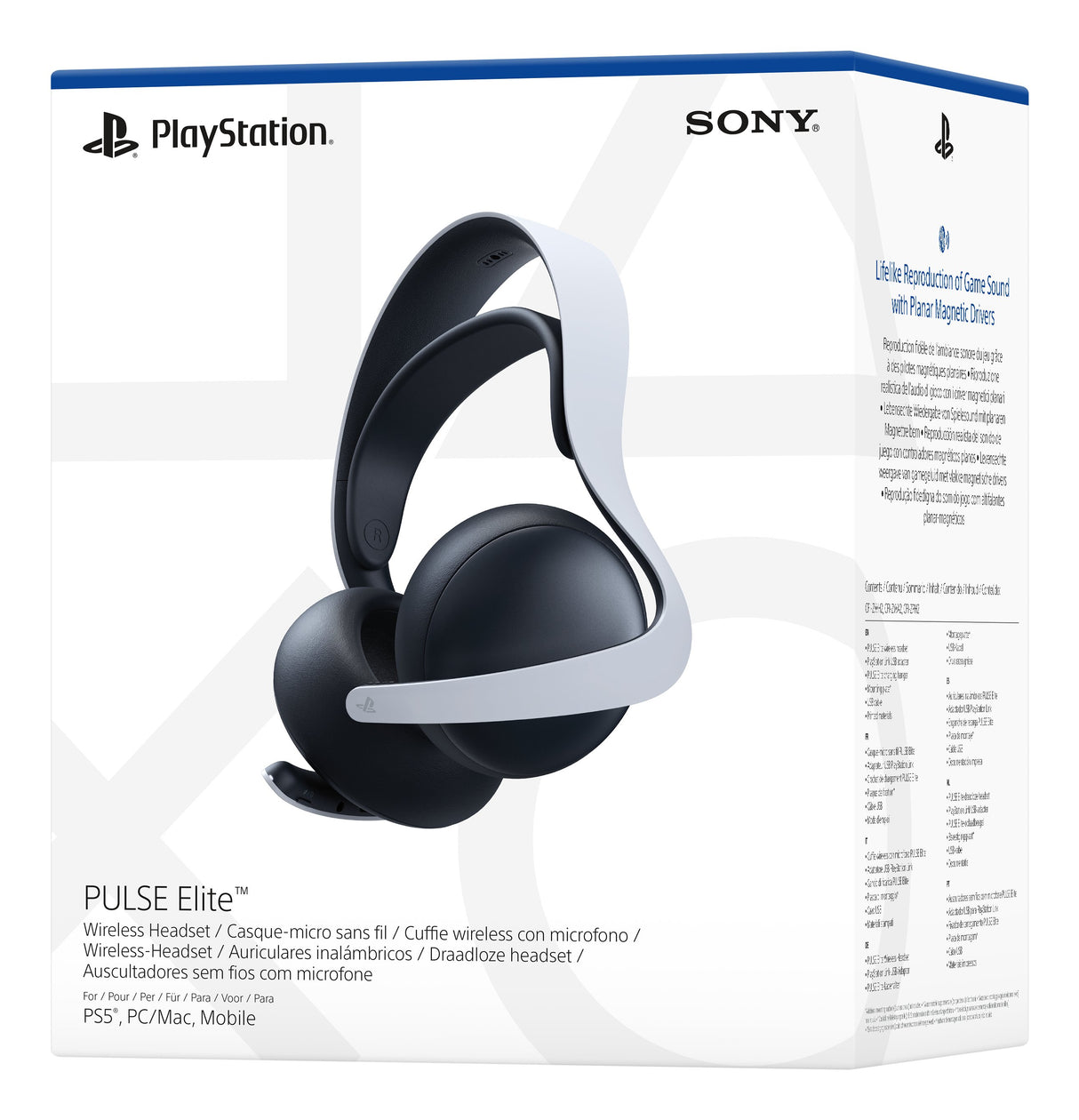 EAN 0711719572985 - Sony PULSE Elite Auriculares Inalámbrico Diadema Juego Bluetooth Negro, Blanco imagen 7