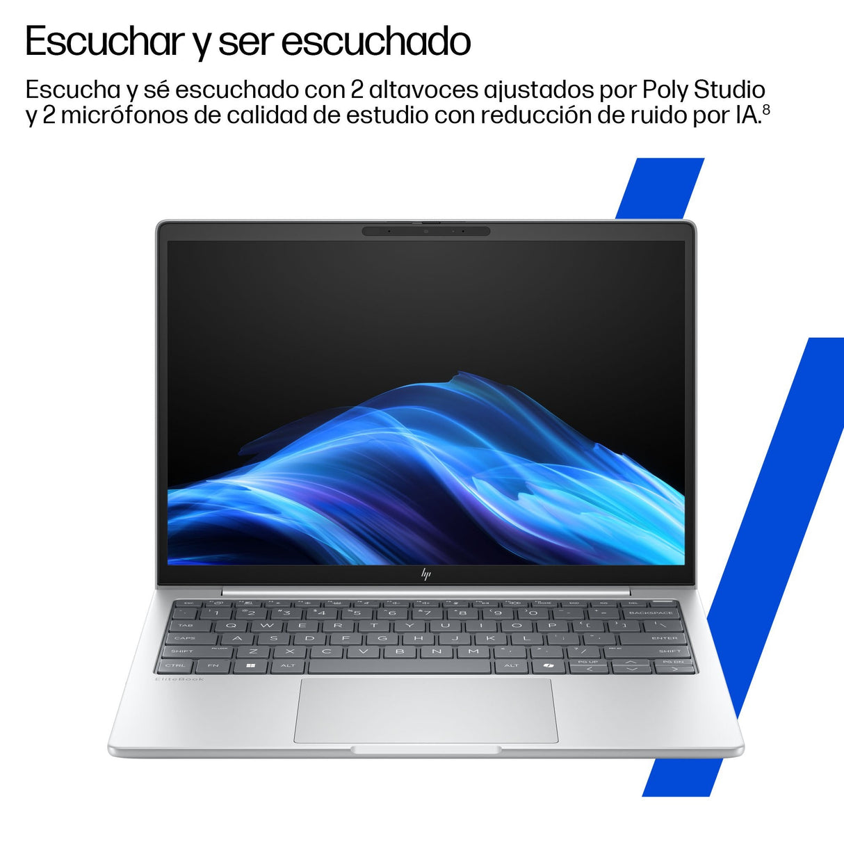 Hp Elitebook 8 G1i Notebook Ai Diseño De Bisagra En 174 Grados Intel Core Ultra 7 255h / Hasta 5.1 Ghz Win 11 Pro Arc Graphics 140t 64 Gb Ram 1 Tb Ssd Nvme 16" Ips 1920 X 1200 Wi-Fi 7 Bluetooth Nfc Plata Glaciar Kbd: Español Con