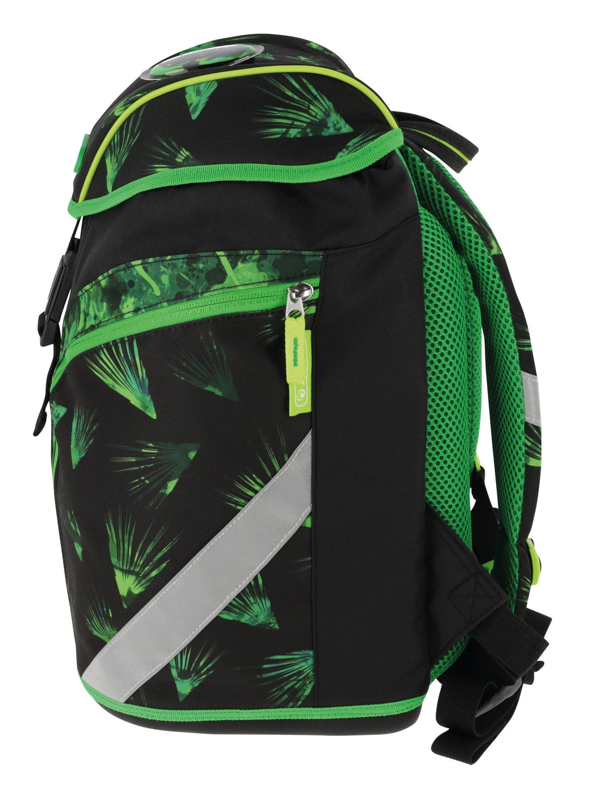 EAN 4008110370644 - Herlitz SoftLight Plus Greenline Explorer juego de mochila escolar Niño Poliéster Negro, Verde imagen 10