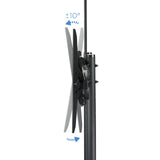 Tooq Soporte De Pantalla De Suelo Con Ruedas 37"-70" - Bloqueo De Ruedas - Dos Estantes - Peso Max 50kg - Vesa