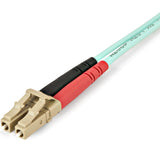 Startech.Com Cable De 1m De Fibra Óptica Dúplex Multimodo Om4 De 100gb 50/125 Lszh Lc A Lc - Aguamarina