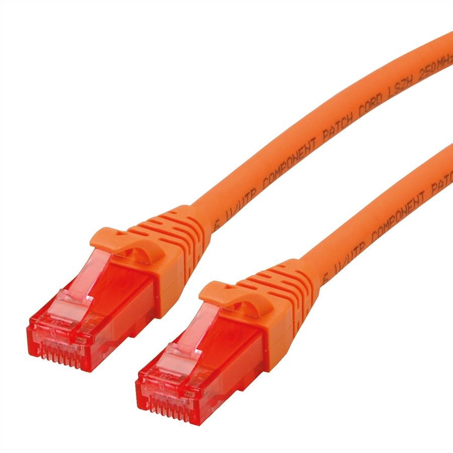 Cable Roline De Red Cat.6 Utp, Component Level, Lsoh, Naranja, 3 M