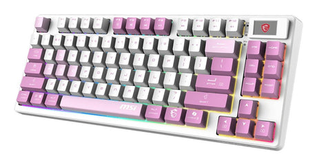 EAN 4711377307178 - MSI FORGE GK600 TKL WIRELESS VIOLET teclado Juego USB + Bluetooth QWERTY Inglés del Reino Unido Rosa, Vio imagen 3