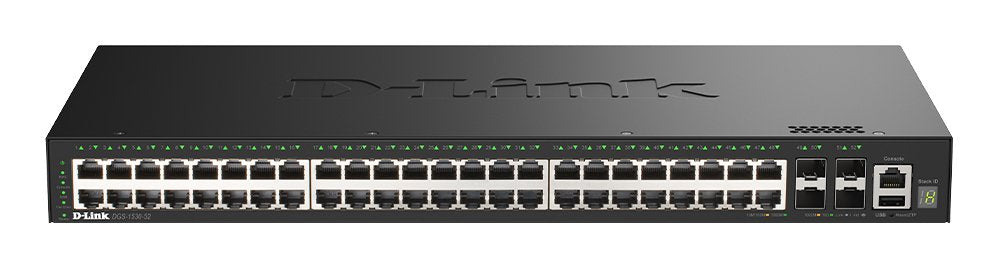 EAN 790069474521 - D-Link DGS-1530-52/E switch Gestionado L2 Gigabit Ethernet (10/100/1000) Negro imagen 1