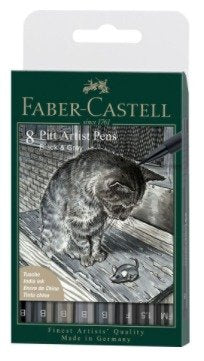 Faber-Castell 167171 Rotulador Negro, Gris 1 Pieza(S)