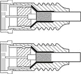 Sat Connection Cable, 100% Shielded, White, 2.5 M - F Plug <
