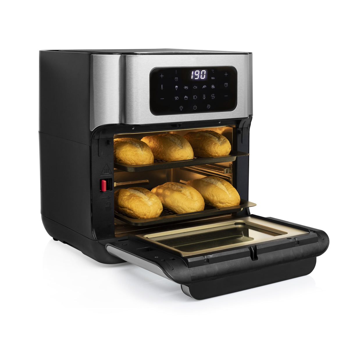 EAN 8713016091451 - Princess 182065 Sencillo 10 L Independiente 1500 W Freidora de aire caliente Plata imagen 36